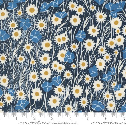 Moda - Field Of Flowers 3312 19 Navy By The Yard