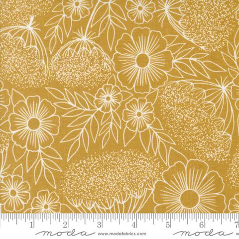 Moda - Field Of Flowers 3314 13 Goldenrod By The Yard