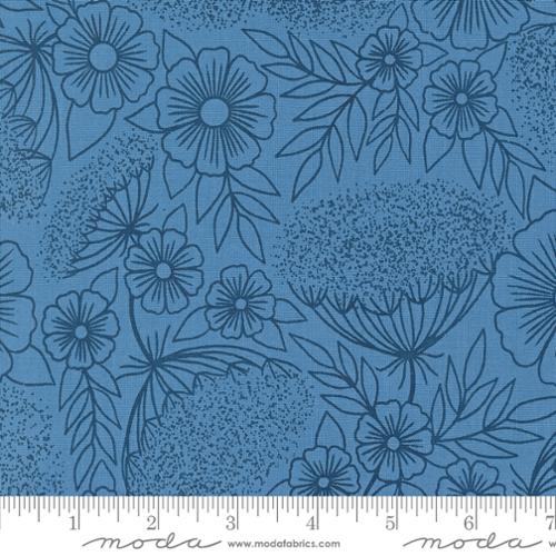 Moda - Field Of Flowers 3314 17 Cornflower By The Yard