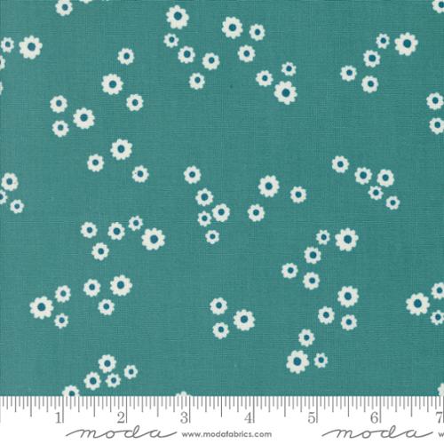 Moda - Field Of Flowers 3316 15 Turquoise By The Yard