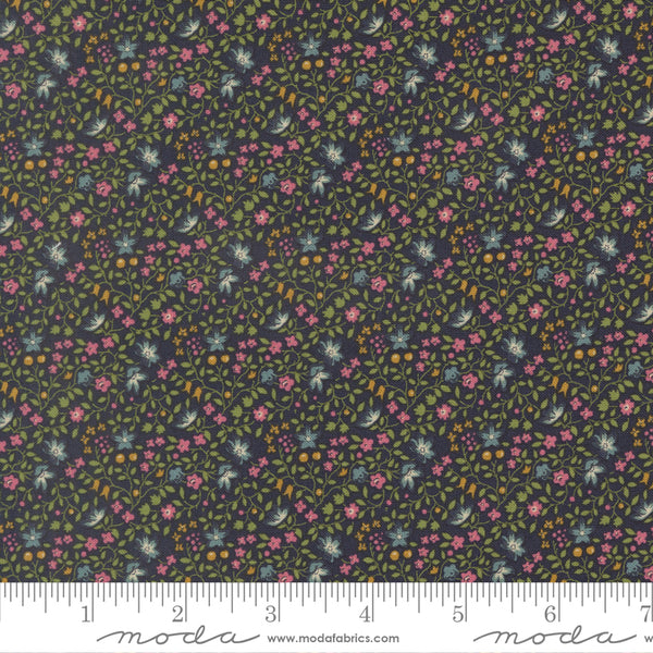 Moda Chelsea Garden 33857 19 Midnight Ambling Vine By The Yard