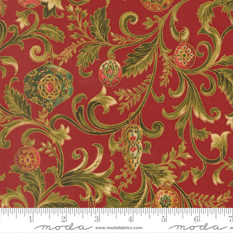 Moda  Merry Manor 33861 12M Crimson Twinkling Vine By The Yard