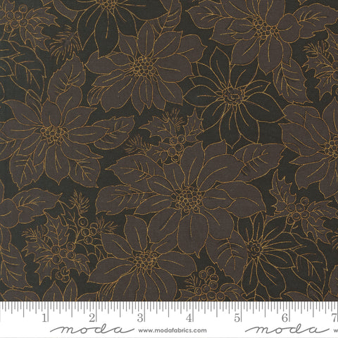 Moda  Merry Manor 33862 14M Ebony Floral Damask By The Yard