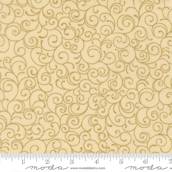 Moda  Merry Manor 33865 11M Cream Swirls By The Yard