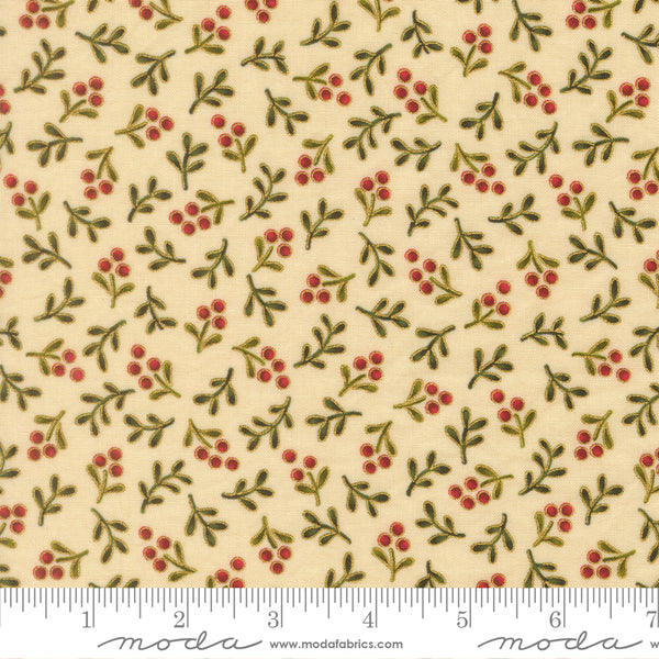 Moda  Merry Manor 33866 11M Cream Berry Blenders By The Yard