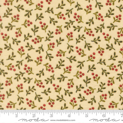 Moda  Merry Manor 33866 11M Cream Berry Blenders By The Yard