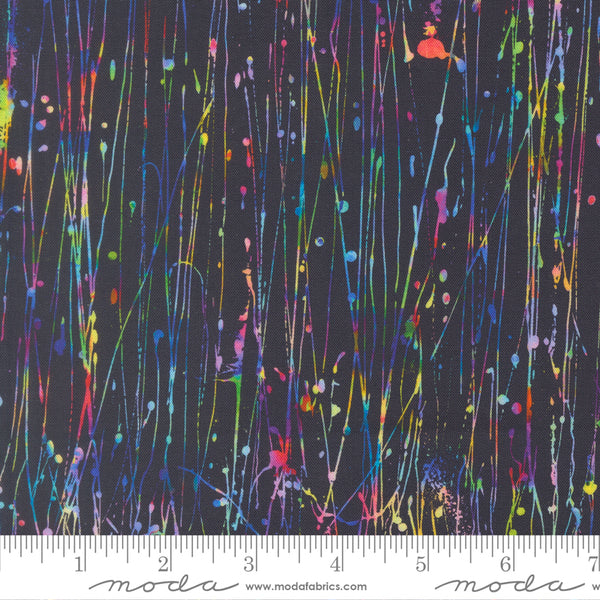Moda Gradients Gallery 33891 12 Midnight Rain Dripping Paint By The Yard