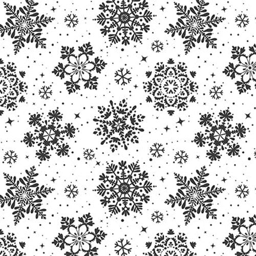 Blank Quilting Holiday Style 3394 01 White Snowflakes By The Yard