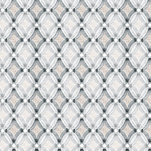 Blank Quilting Zanzibar 3407 90 Light Gray Lattice By The Yard