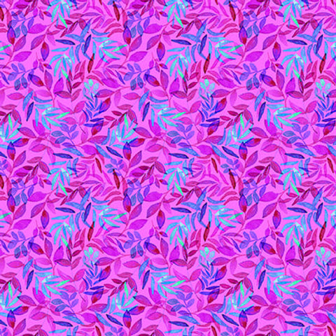 Blank Quilting Peacock Alley 3443 20 Pink Leaves By The Yard