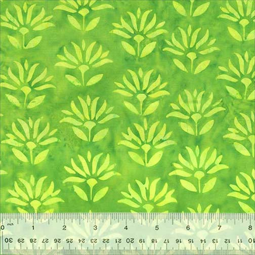 Anthology Batik - Bright Summer - 3473Q X Lotus Green By The Yard