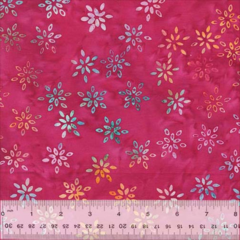 Anthology Batik – Strahlender Sommer – 3479Q X Funkelnde Blumen In Magenta, Meterware