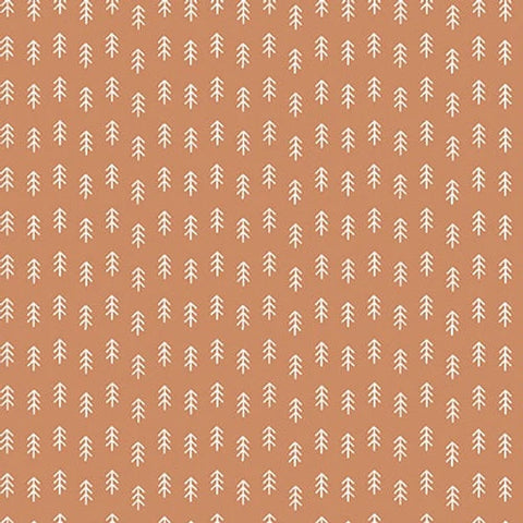 Blank Quilting Digital - Cheerful Cheeks 3480 35 Rust Trees By The Yard