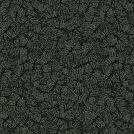 Blank Quilting Nature's Whisper 3530 99 Black Allover Leaf By The Yard