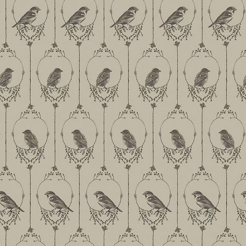 Blank Quilting Nature's Whisper 3533 90 Gray Birds By The Yard