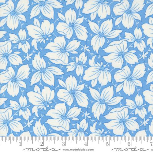 Moda - Denim Daisies 35381 16 Stonewashed Packed Floral By The Yard