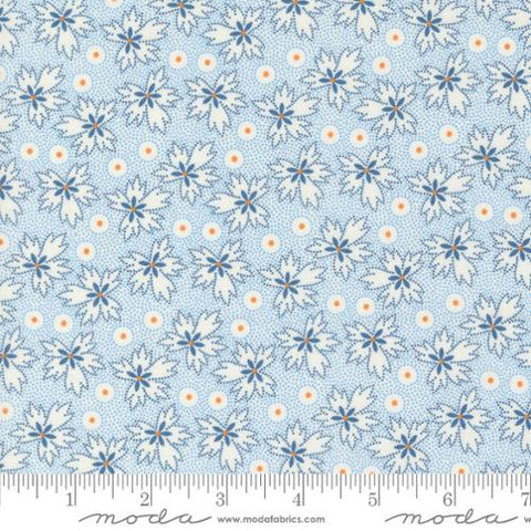 Moda - Denim Daisies 35385 11 Stonewashed Dotty Floral By The Yard