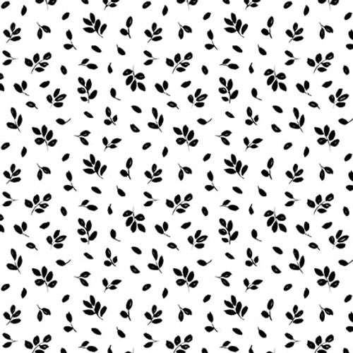 Blank Quilting Paradox II 3565 01 White Leaves By The Yard