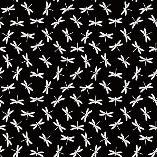 Blank Quilting Paradox II 3566 99 Black Dragonfly By The Yard