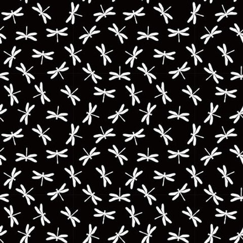 Blank Quilting Paradox II 3566 99 Black Dragonfly By The Yard