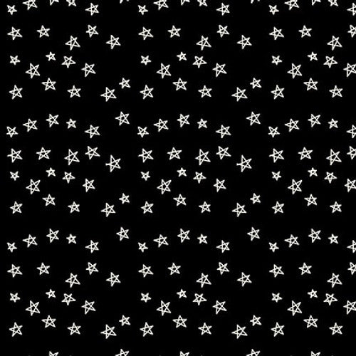 Blank Quilting Paradox II 3572 99 Black Stars By The Yard