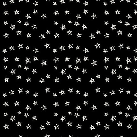 Blank Quilting Paradox II 3572 99 Black Stars By The Yard