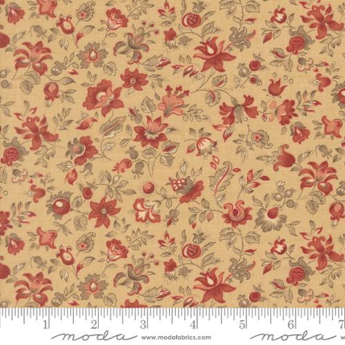 Moda Le Jardin Rouge 36154 15 Oyster Clemenceau Florals By The Yard