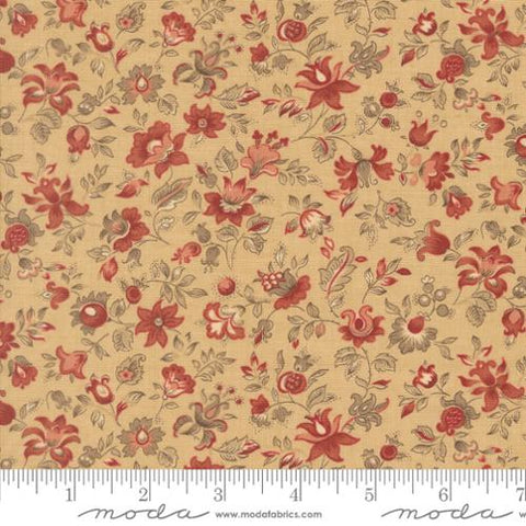 Moda Le Jardin Rouge 36154 15 Oyster Clemenceau Florals By The Yard