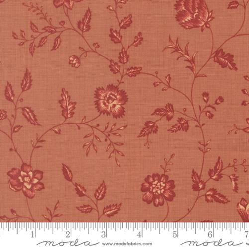 Moda Le Jardin Rouge 36155 12 Clay Dauphin Florals Toile By The Yard