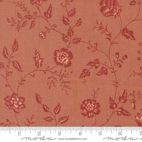 Moda Le Jardin Rouge 36155 12 Clay Dauphin Florals Toile By The Yard