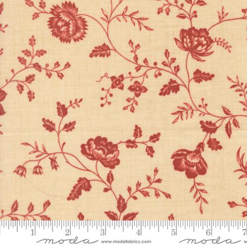 Moda Le Jardin Rouge 36155 15 Pearl Dauphin Florals Toile By The Yard