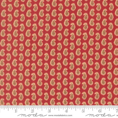 Moda Le Jardin Rouge 36157 11 Rouge Campanule Paisley By The Yard