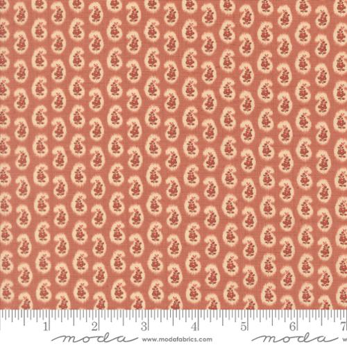 Moda Le Jardin Rouge 36157 12 Clay Campanule Paisley By The Yard