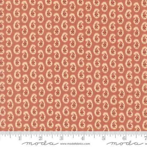 Moda Le Jardin Rouge 36157 12 Clay Campanule Paisley By The Yard