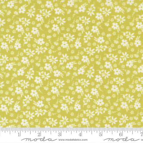 Moda Delightfully Yours 37701 14 Chartreuse Blossoms By The Yard