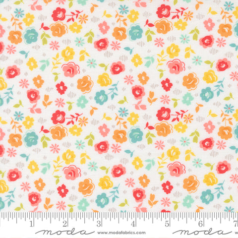 Moda Delightfully Yours 37706 11 Cloud Floral By The Yard