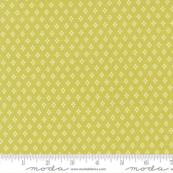 Moda Delightfully Yours 37707 14 Chartreuse Dots By The Yard