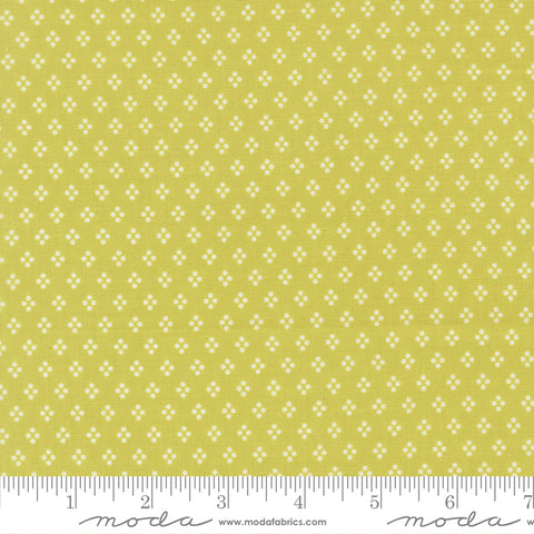 Moda Delightfully Yours 37707 14 Chartreuse Dots By The Yard