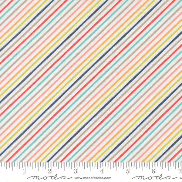 Moda Delightfully Yours 37708 11 Cloud Bias Stripe By The Yard