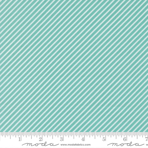 Moda Delightfully Yours 37708 18 Poolside Bias Stripe By The Yard