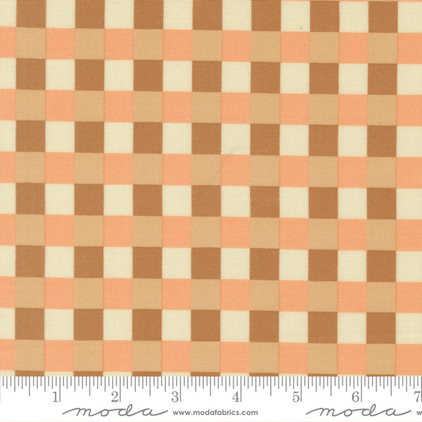 Moda Sunlit Ruins 38167 13 Toast Gingham Cloud By The Yard