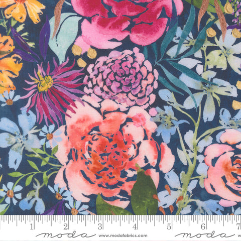 Moda Soulstice 39860 12 Navy Midsummer Bloom By The Yard
