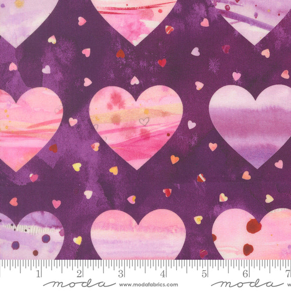 Moda Fleur The Love 39884 16 Plum Lovestruck By The Yard
