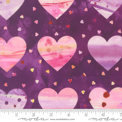 Moda Fleur The Love 39884 16 Plum Lovestruck By The Yard