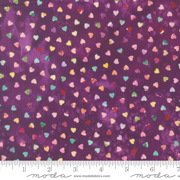Moda Fleur The Love 39889 16 Plum Sweethearts By The Yard
