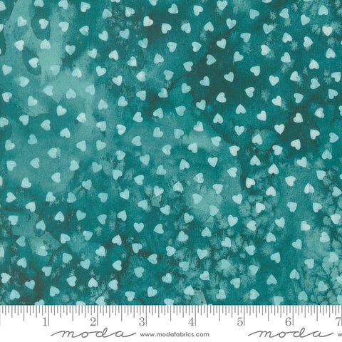 Moda Fleur The Love 39889 37 Teal Sweethearts By The Yard