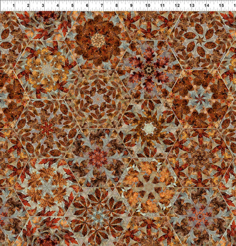 In The Beginning Autumn Elegance 3AE 1 Multi Hexagons By The Yard