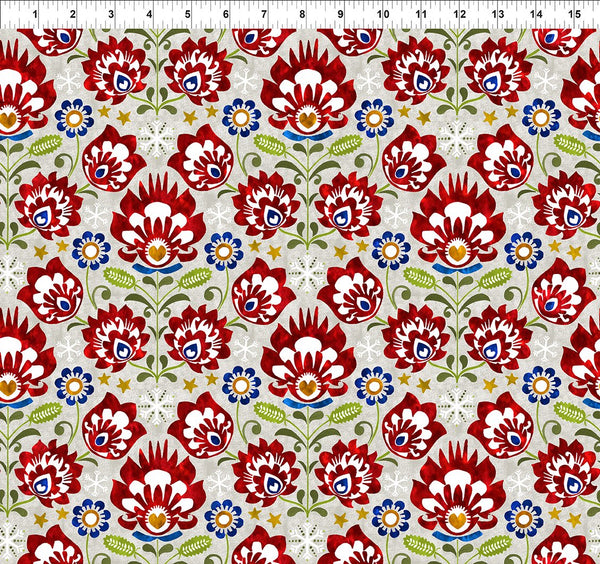 In The Beginning New Snow 3NS 1 Multi Floral By The Yard