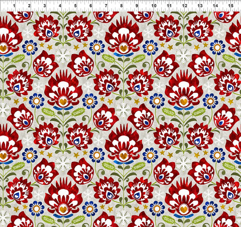 In The Beginning New Snow 3NS 1 Multi Floral By The Yard