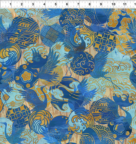 In The Beginning Oriental Gardens 3OG 2 Blue Emblems By The Yard